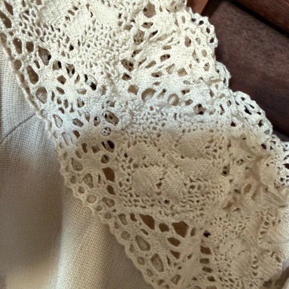 Cream Crochet-Trim Peasant Tunic Dress - Picture 2 of 5